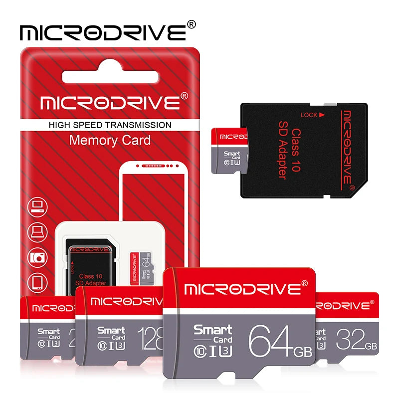 بطاقة ذاكرة Mini SD عالية السرعة 256 جيجابايت من الفئة 10 Micro TF فلاش USB بطاقة قلم 4 جيجابايت 8 جيجابايت 16 جيجابايت 32 جيجابايت 64 جيجابايت 128 جيجابايت للهواتف الذكية